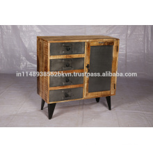 Cabinet with iron legs